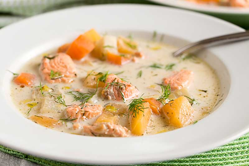 суп из горбуши со сливками по-фински рецепт